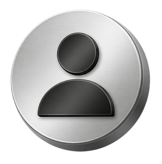 3D zilveren gebruikersavatar-icoon als decoratief element op de FAQ-pagina